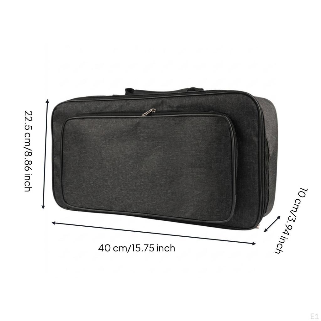 Guitar Effects Pedal Board Carry Bag Padded for Bass Players