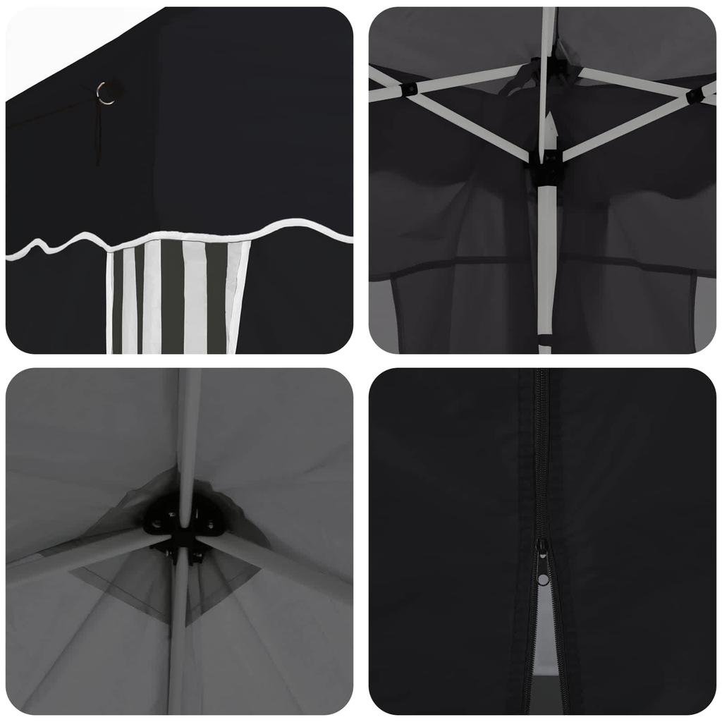 Pop Up Party Tent 575 X 288 X 245 Cm Anthracite
