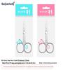 Stainless Steel Beauty Scissors: Round Head Makeup, Eyebrow, and Nose Hair Trimming Tool