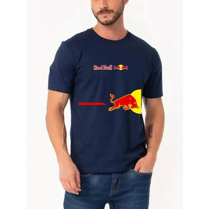 Tričko s potlačou loga Red Bull Motorcycle, Jarná/letná uniforma tímu Red Bull Racing, Pánske tričko s krátkym rukávom na jazdu v teréne