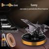 Solar Car Air Freshener & Odor Eliminator: High-End Rotating Ornament for Men's Car Interiors