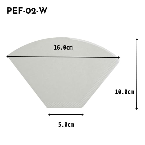 HARIO Pegasus Coffee Paper Filters 02W, White, 2-4 Cups, Pack of 100, Made In Japan, PEF-02-100W