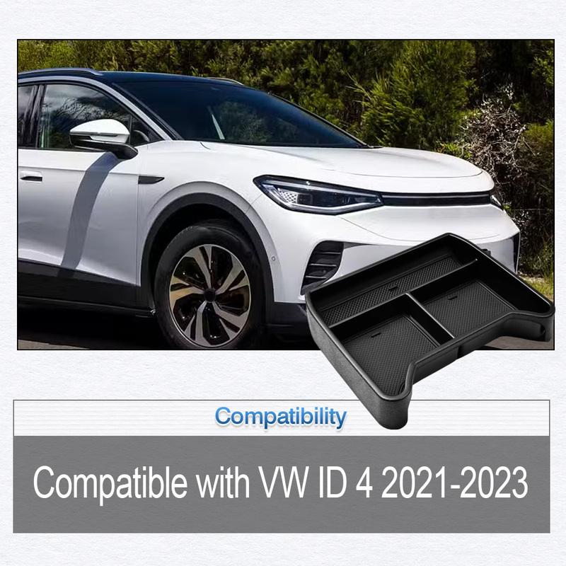 Car Center Console Armrest Storage Box Console Organizer Tray For Volkswagen VW ID4    Interior Organizer