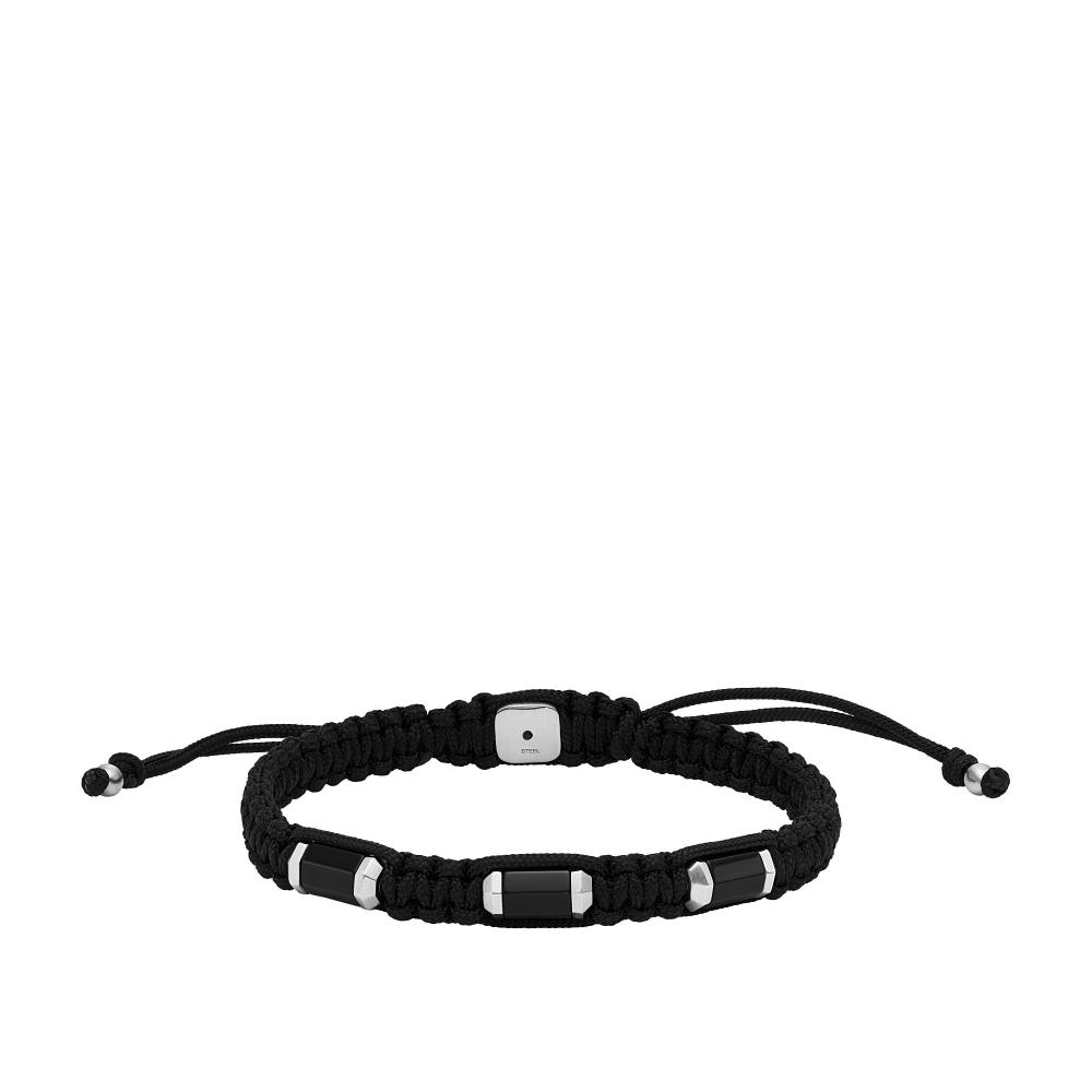 

Fossil Men s Black Onyx Beaded Bracelet black