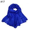 New scarf linen solid color imitation silk soft bag head shawl scarf one piece