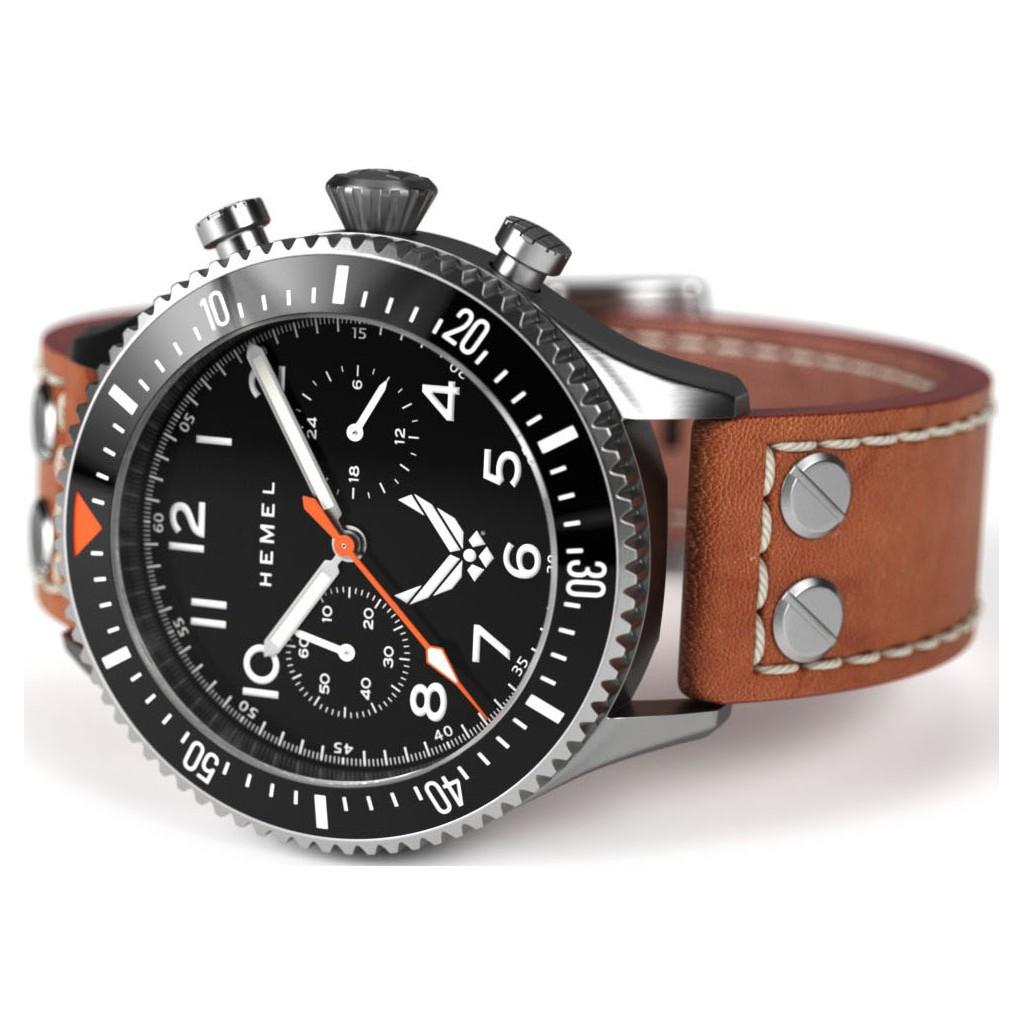 Hemel USAF Special Edition Specialist Schwarz mit Super-LumiNova C3 Zifferblatt Quarz HFUSAF1-01 100M Herrenuhr