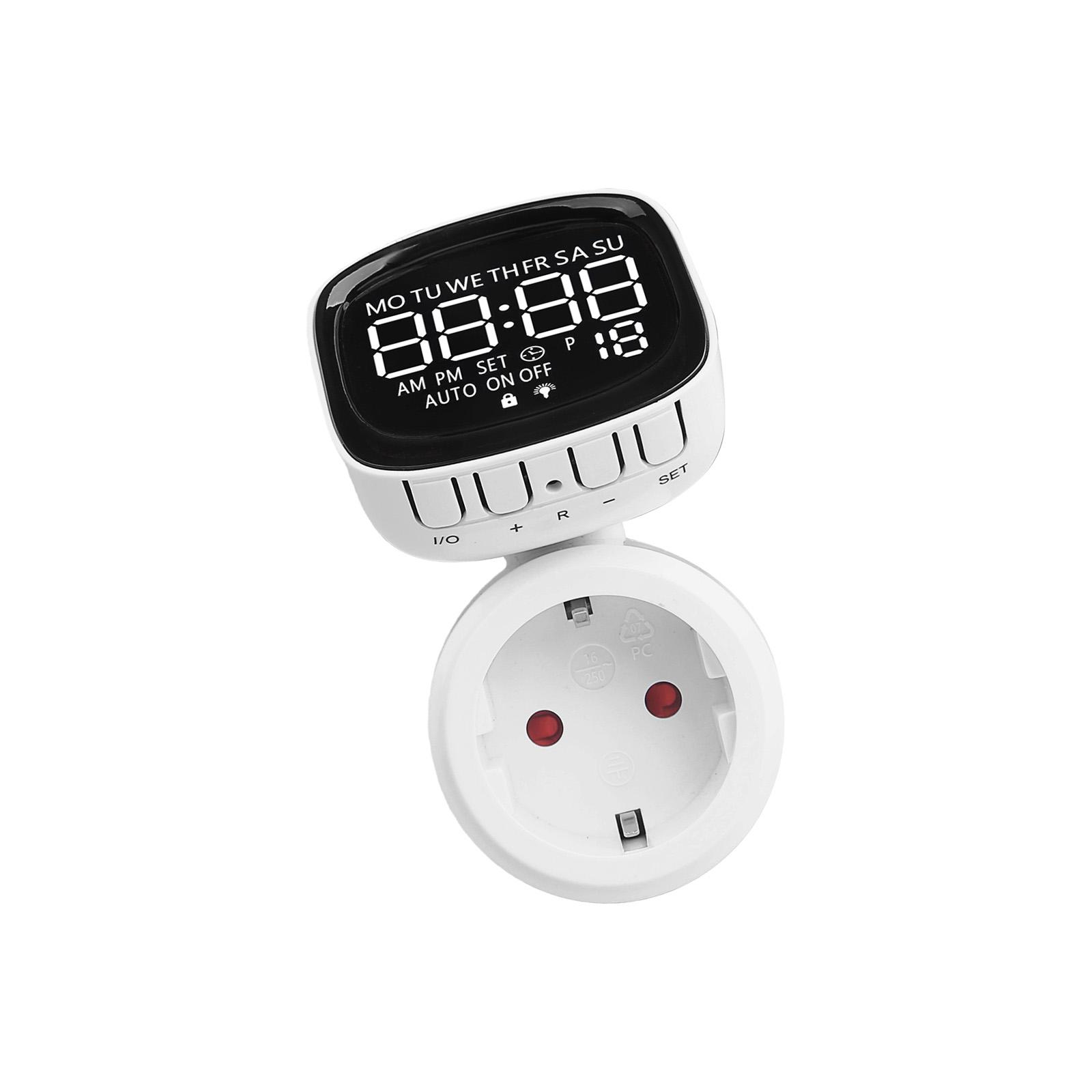 

Upgrades Small Timer Socket Including Rotatable Screen European Standard ABS Component for Electrical Devices Scheduling 1