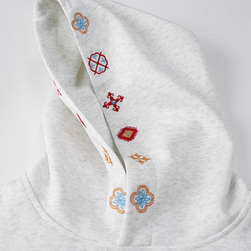 Snoopy Men's Embroidered Hooded Sweatshirt