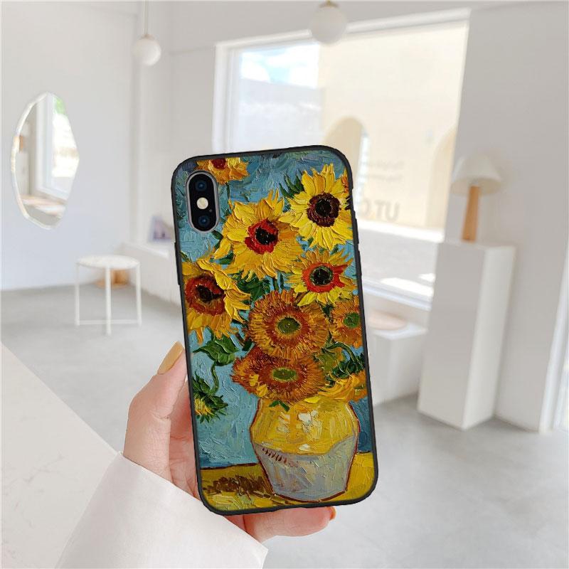 Starry Night Van Gogh Painting Phone Case for OPPO A40 A60 A80 A15 A16 A16K A12 A17 A17K A54 A54S A53 A53S A55 A56 A57 A98 F23