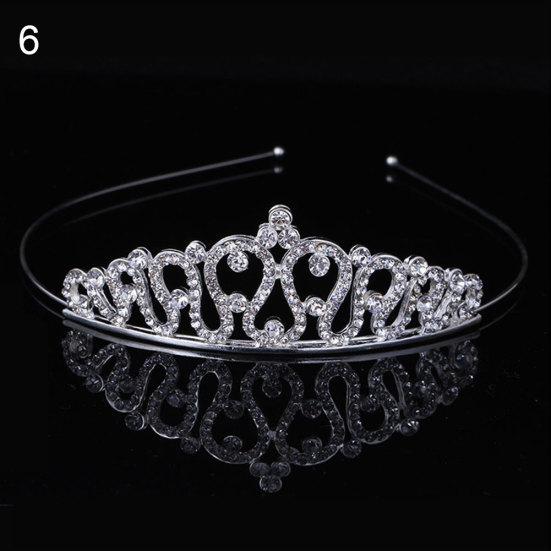 Lovely Crown Rhinestone Kids Girl Princess Tiara Headband Dancing Party Headwear