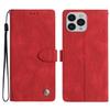 For iPhone 16 Pro Leather Case Solid Color Phone Wallet Cover