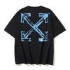 Off-White 2026 Summer New Letter Graffiti Arrow Pattern Printed Short Sleeved T-shirt for Men and Women