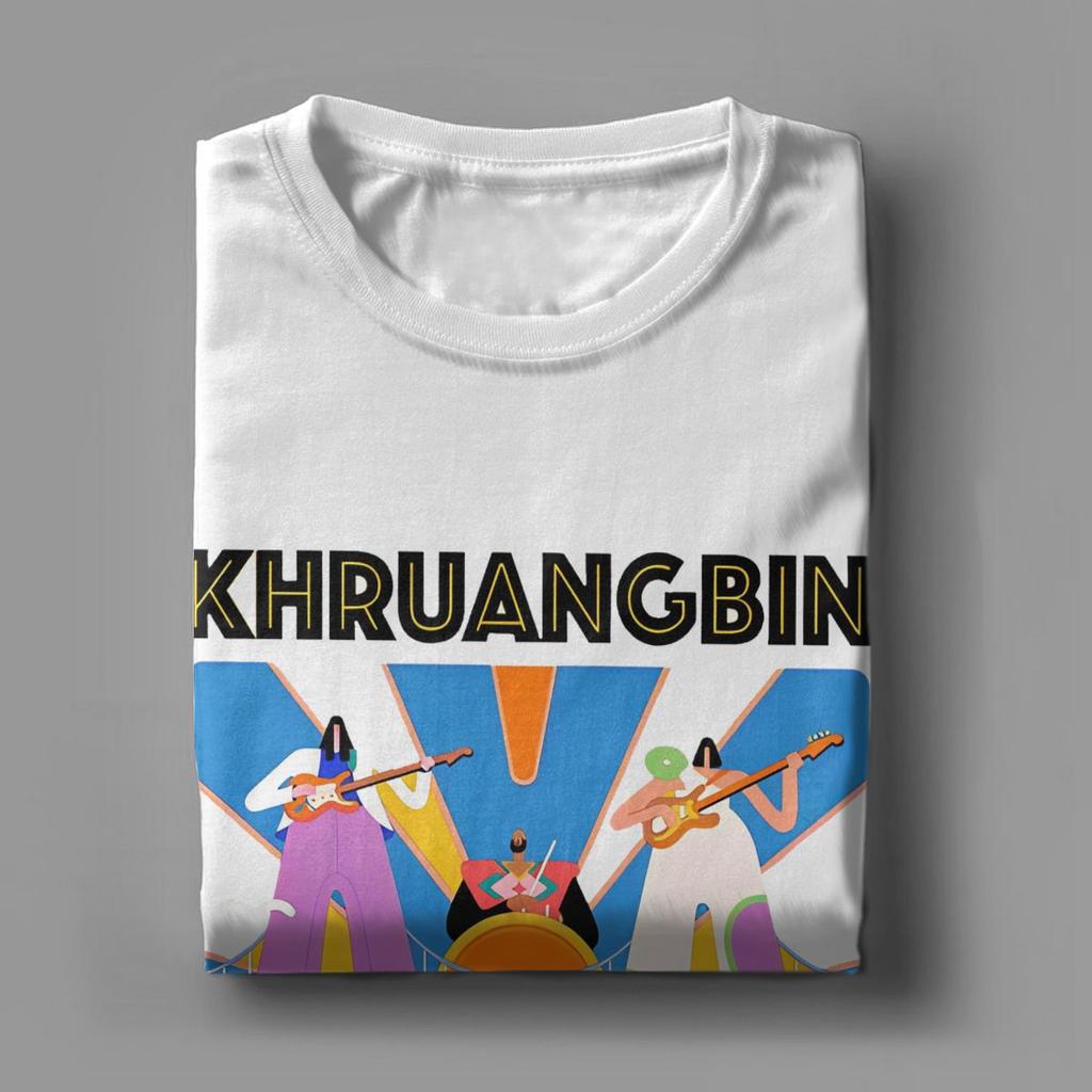 Magliette Jazz Newports Khruangbin da Uomo Top in Cotone Divertenti Manica Corta Girocollo Maglietta Magliette Estive