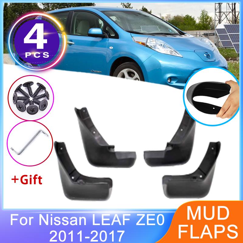 

4x для Nissan LEAF ZE0 AZE0 MK1 2011 ~ 2017 передние и задние брызговики, новая защита колес, брызговики на крыльях автомобиля
