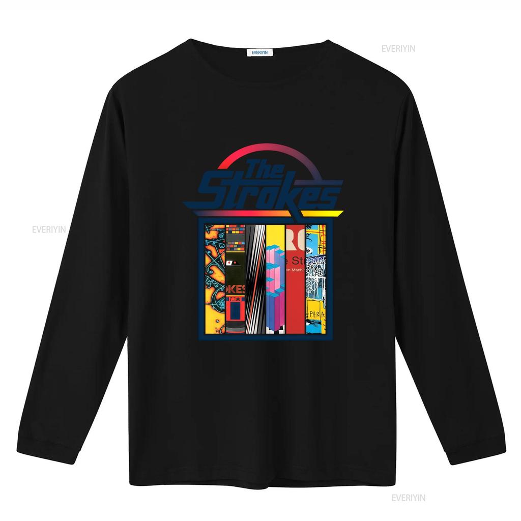 The Strokes Band Rock Tour 90s Style Colorful Print T Shirt vintage Washed Versatile graphic Casual Soft Top For Everyday Wear