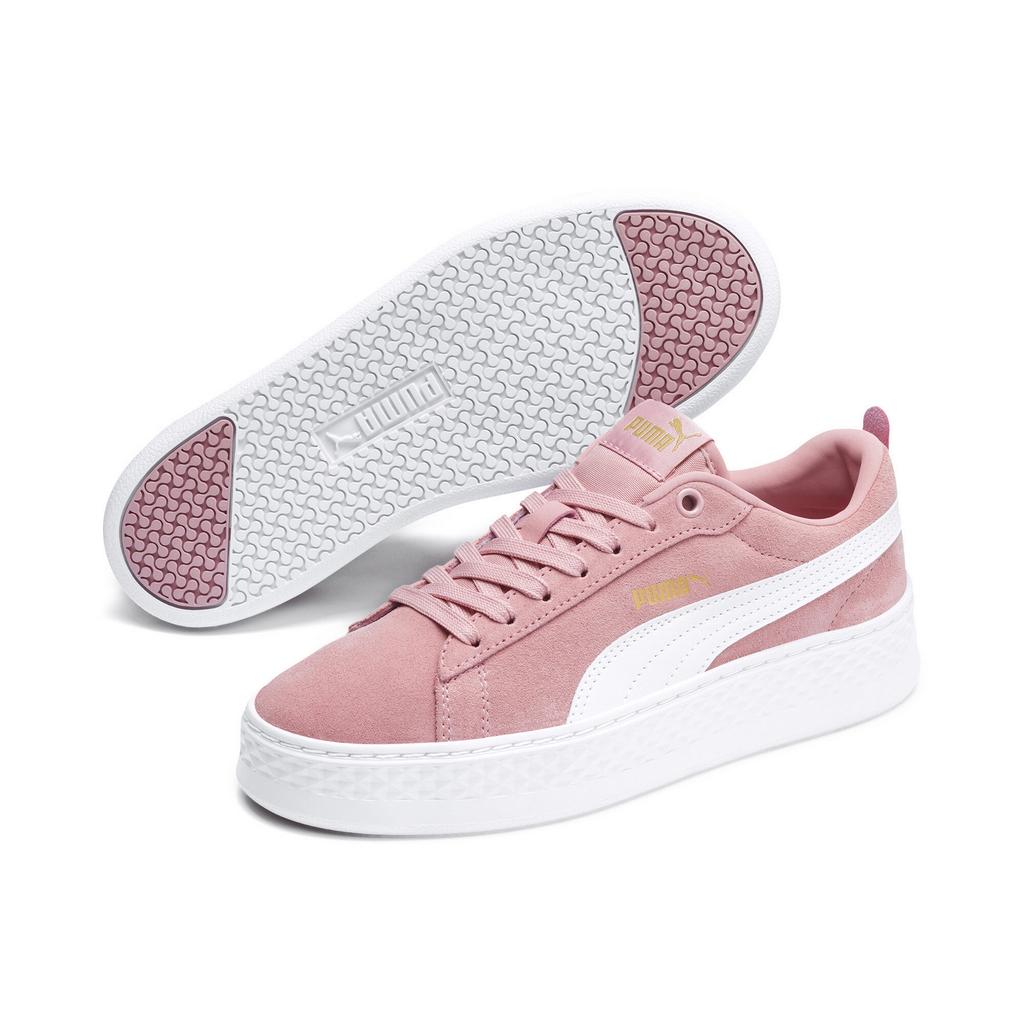 Puma SMASH PLATFORM SD Women's Sports Shoes Pink 36648810 Size 38.5