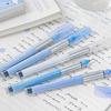 5pcs Endorse Series Gel Pens Set Gradient Color 0.5mm Ballpoint Quick Dry Black Ink for Daily Writing Office