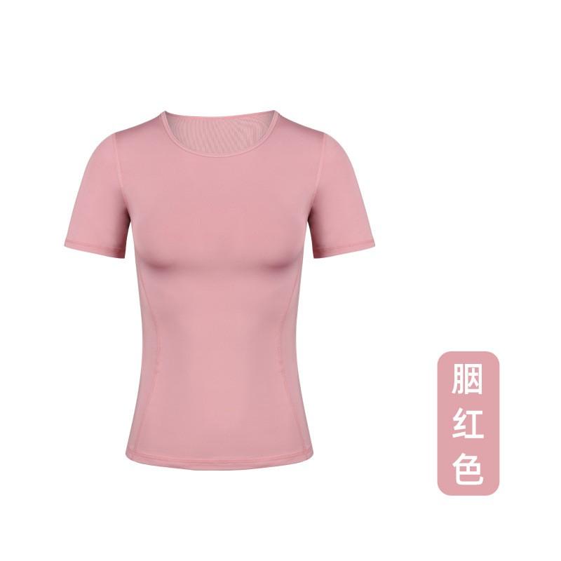 Womens Breathable Quick-Dry Yoga T-Shirt Short Sleeve Loose Fit Athletic Top Running Gym Workout Summer