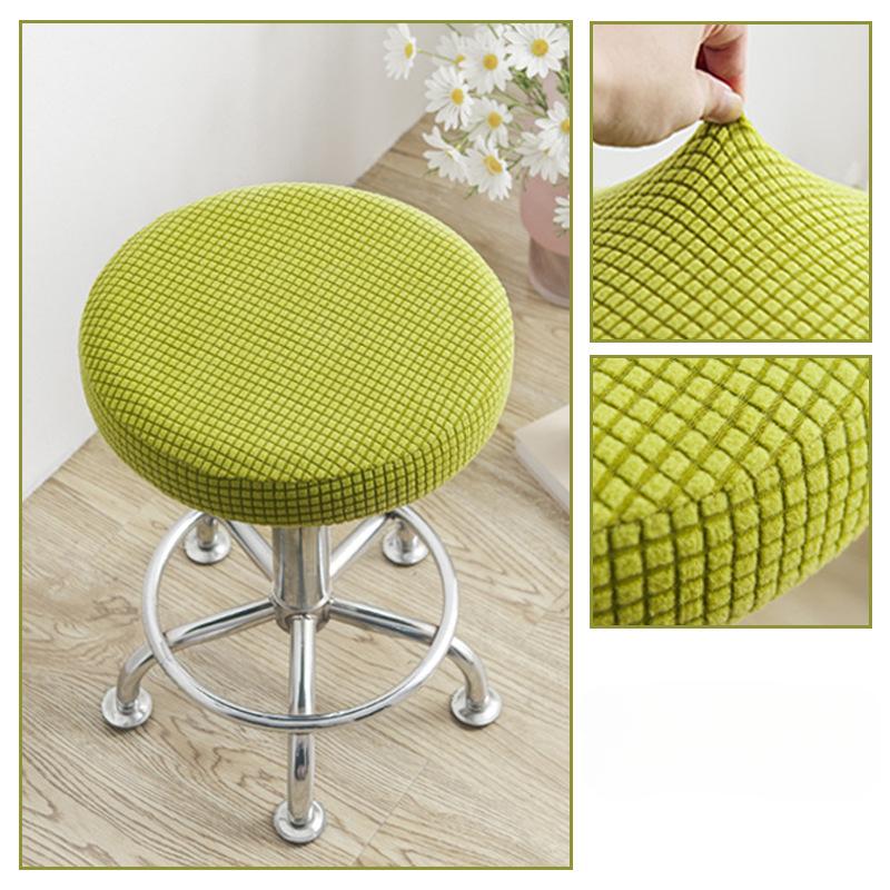 Round Stool Chair Cover Household 360° Protection Dust Cover Swivel Chair Stool Seat Cover Protective Cover