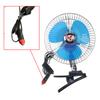 8 Inch 12/24V Vehicle Car Clip-on Air Fan Oscillating Portable Auto Fan for Car Truck Air Cooler Fan Strong Wind