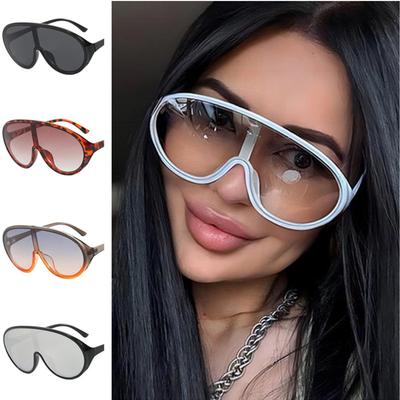 NEW Sunglasses Siamese Lens Sun Glasses Anti-UV Spectacles Personality Frog Mirro Oversize Frame Eyeglasses Simplity Google