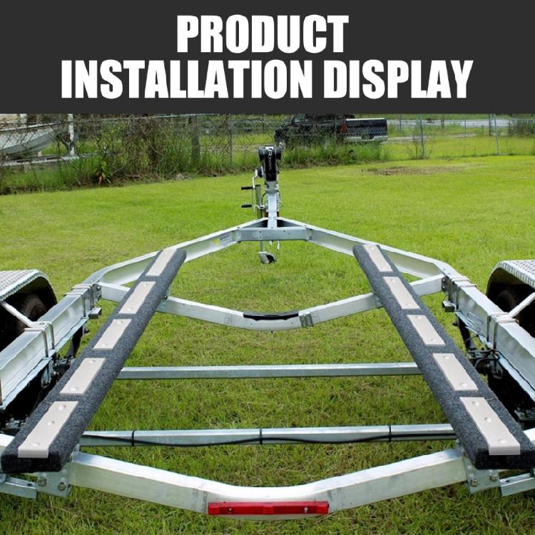 Marine Trailer Glides Pads Quick Installation & Stable Performances Boat Towing Rubber Boat Sliders Pad Set for Boats