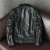 Locomotive Pure First-layer Cowhide Leather Jacket Men's Trend Youth Handsome Lapel Cycling Suit