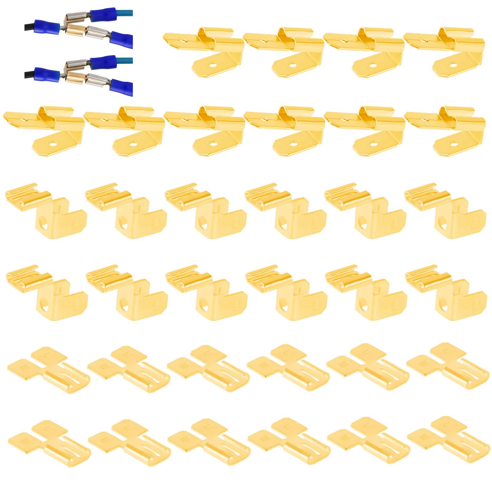 

Electrical Spade Connectors Including 12 Pcs Piggyback Spade Connectors,12 Pcs Double Spade Connector and Chair Terminal Quick 36PCS
