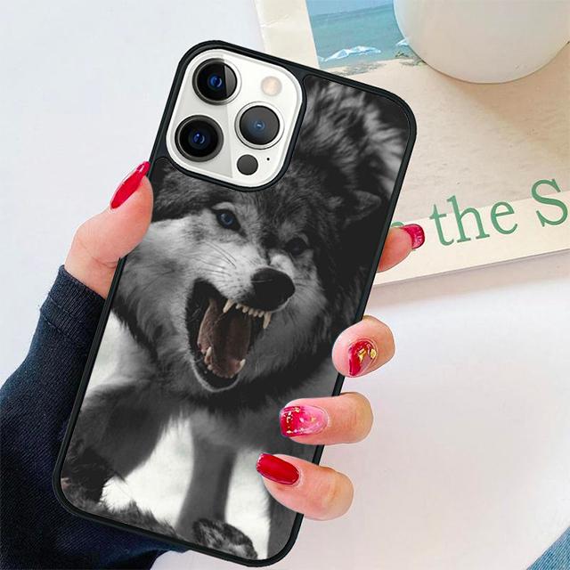 Snow Wolf Coque Shell For iPhone 17 Air 15 16 14 13 12 Pro Max 11 Pro Max Plus Phone Case Cover