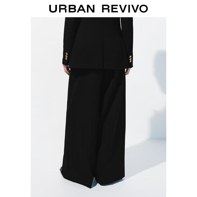 UR2025 Women's Pleated Wide-Leg Commute Pants
