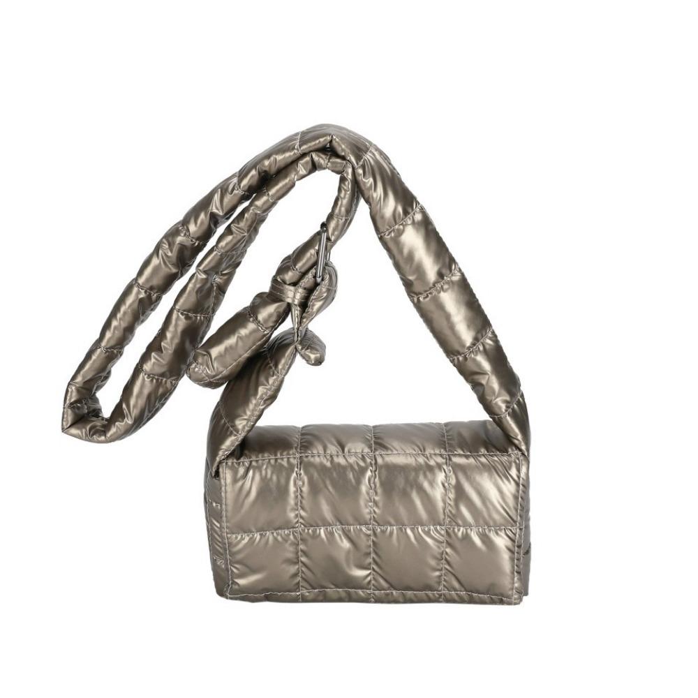 

Lightweight Space Cotton Bag Waterproof Small Square Bag Fashion Women s Shoulder Bag Female золотой