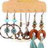 Bohemian Ethnic Retro Earring Set: 3-Piece Hanfu & Nepal Style for Women