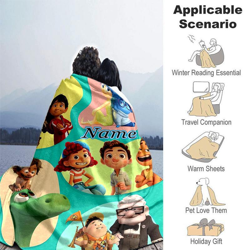 Custom 1pc Luca Friends Adventure Blanket, Soft And Comfortable Blanket, Casual Warm, Camping Travel Blanket, Birthday Gift Q910105