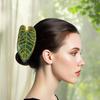Elegant Hair Clips with Leaf Design Eco-friendly Acetate Material