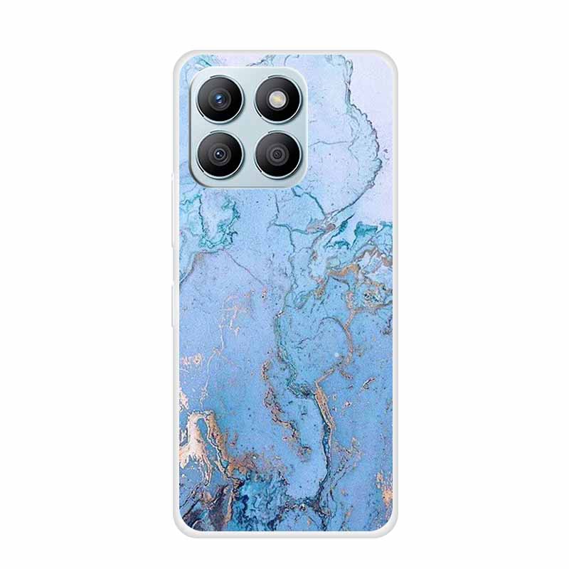 For Honor X8C X8B Phone Case For Huawei Honor X 8 C B X8 8C 8B Soft Silicone TPU Transparent Funda Clear Marble Patterns Cover