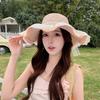 Summer Seaside Beach Outdoor Straw Hat Lace Bow Sunshade Sun Protection Hat UV Protection Sun Hat Children