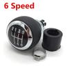 5/6 Speed Leather Manual Gear Shift Knob Lever Stick Shifter Pen For Volkswagen VW Passat B6 2005-2011 Car Styling Accessories
