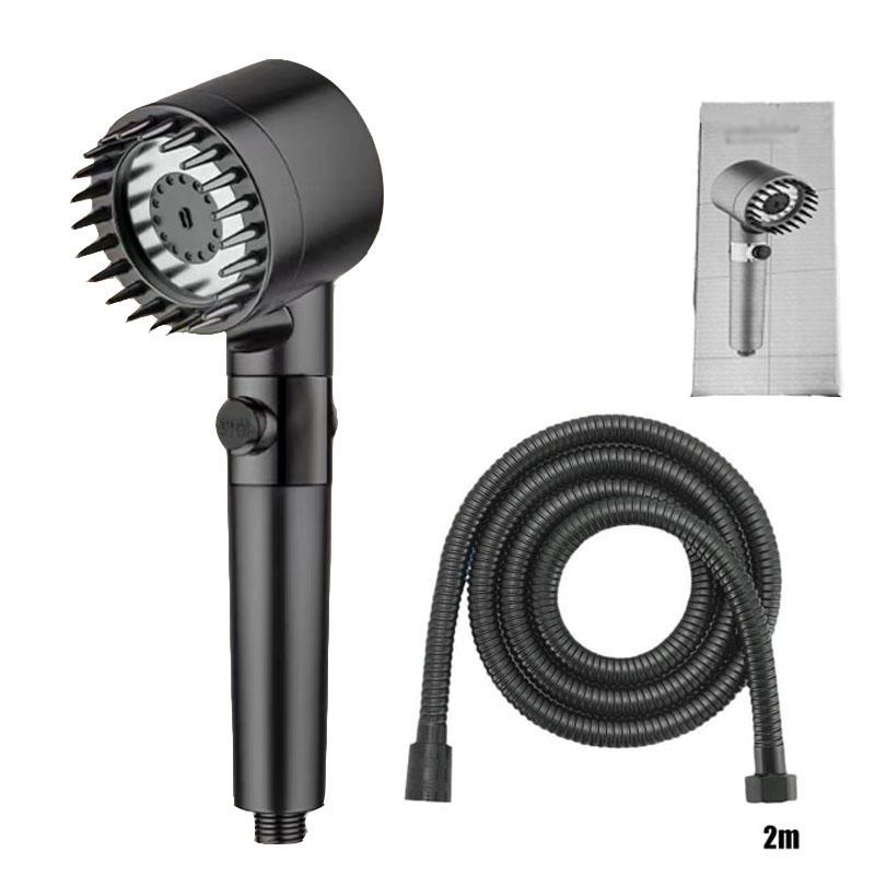 Portable Shower Filter Head Massage Three Modes of Water Output One Click Water Stop Showers for Bathroom Showerhead Accessories