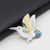 1Pc, Handmade Natural Shell Bird Brooch Pin, Unique Animal Brooches Gift for Women Jewelry, Birthday Gift Idea, Cheapest Items Available