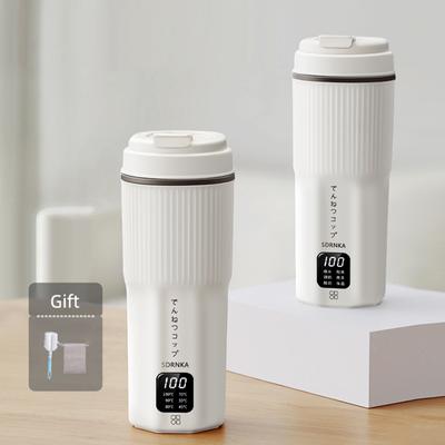 500ml Bärbar Elektrisk Vattenkokare Multifunktionell Värmekopp Grytekanna Hälsobevarande gryta Termokanna Mini Travel Tekanna 220V