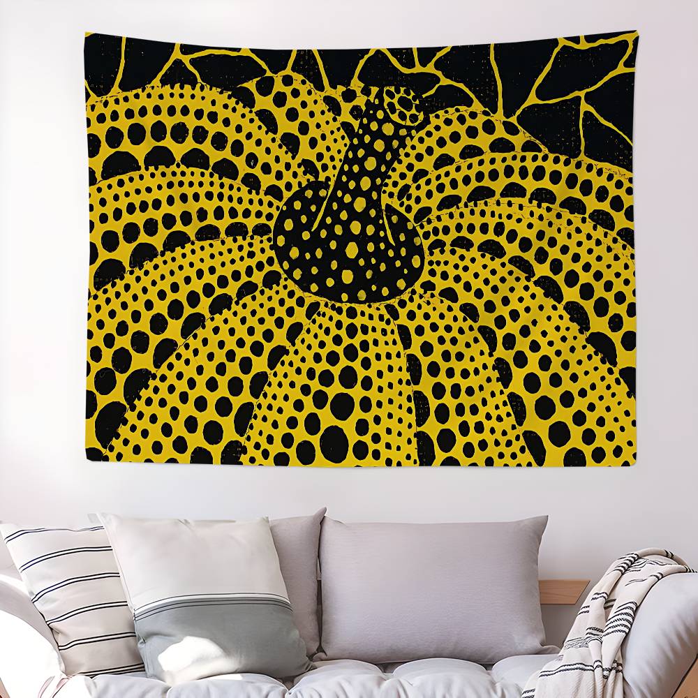 Yayoi Kusama Art Chart Tapestry Art Science Fiction Room Home Decor Cheap Hippie Wall Hanging