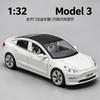 1:32 Model 3 Mid-size Luxury Sedan Alloy Metal Diecast Model Car Home Decoration & Collectibles Hobby Display Ornaments Holiday
