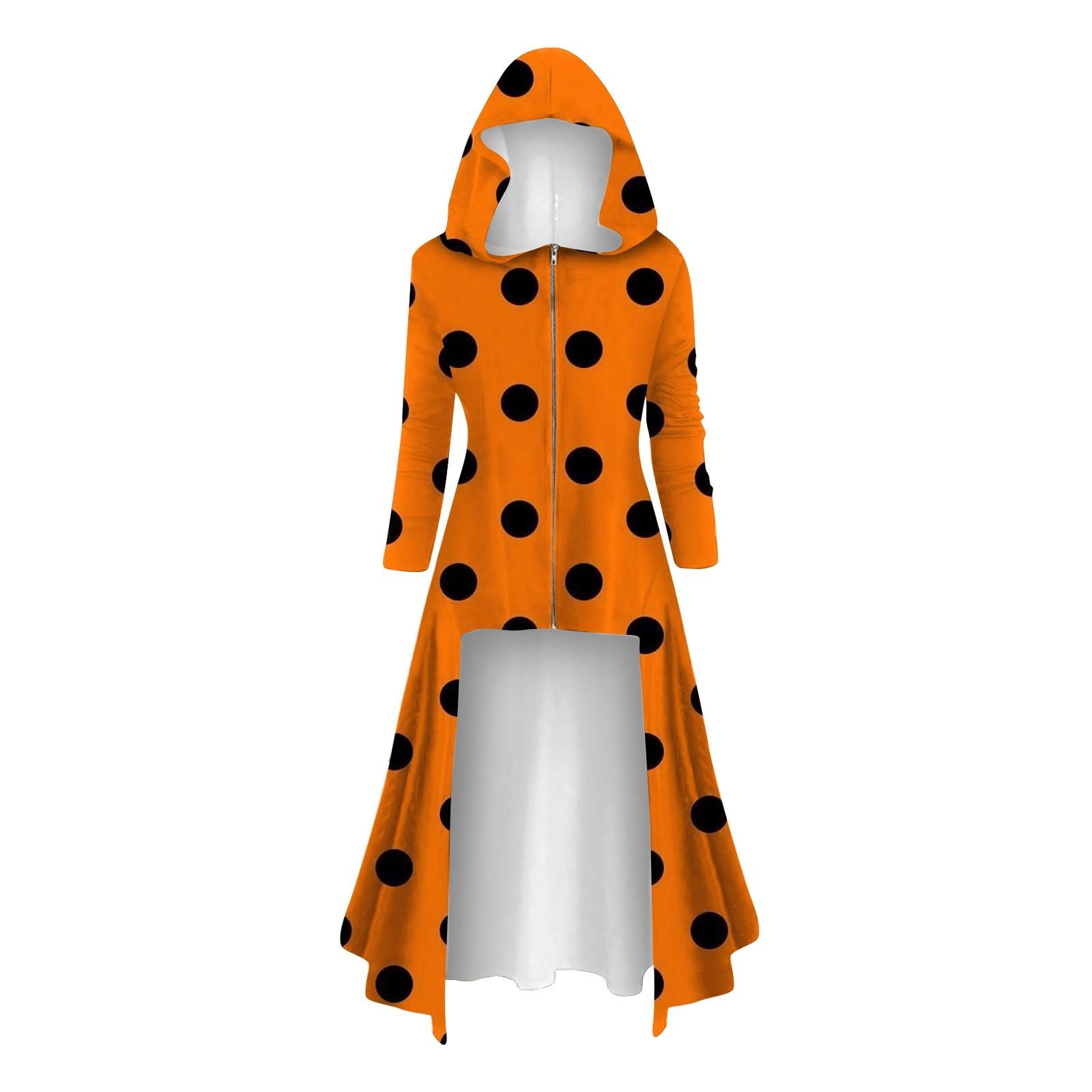 Модные женские топы на Хэллоуин с длинными рукавами и длинными капюшонами — фото 4