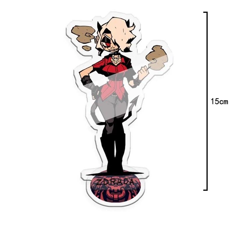 2021 Hot Anime Game Helltaker Standing Card Funny Acrylic Figure Model Desk Decor Stand Sign Fans Collection Prop Halloween Gift