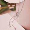 Zinc Zinc Zinc Alloy Cowboy Hat Necklace Adjustable Tassel Drawstring Necklace Lariat Sweater Chain  Daily