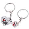2Pcs/Lot Heart-Shaped Keychain Couple Valentine'S Day Lover Gift Secret Love