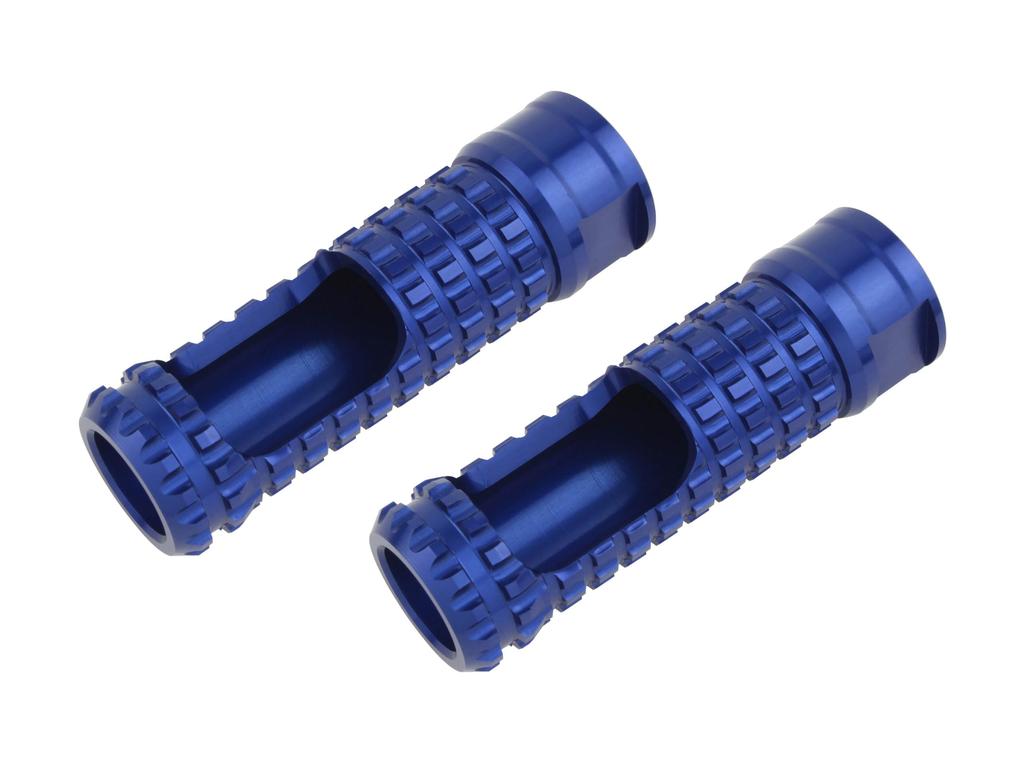 POSH FAITH 906017-01 Motorcycle Supplies, Aluminum Machine Step Bar, Mold, M8 Taps, 2 Pieces, Blue