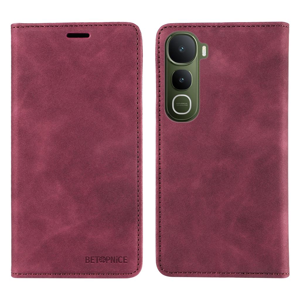 For vivo Y400 5G Case BETOPNICE Magnetic Closure RFID Blocking Wallet Stand Leather Phone Cover