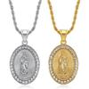 European and American Jewelry, Gold-plated Diamond Pendant Necklace Fashion Trend Versatile Jewelry Accessories