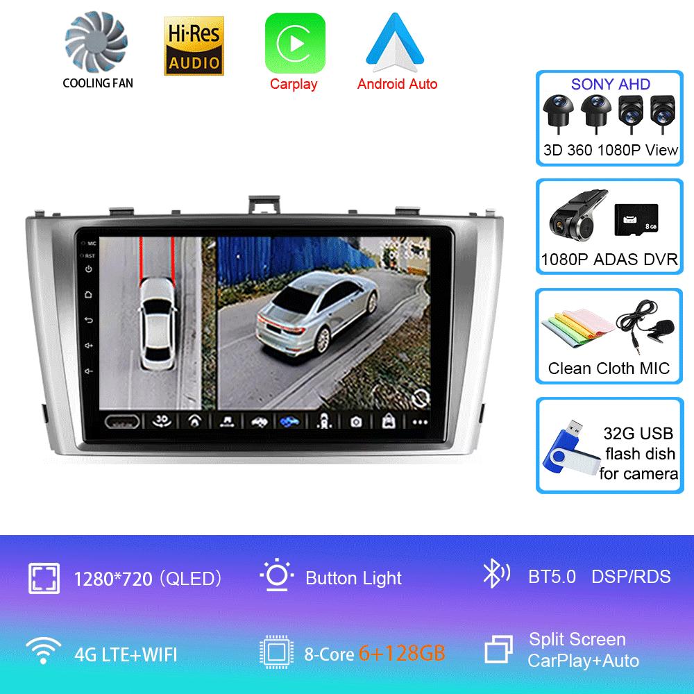 Car Radio Android 14 For Toyota Avensis T27 2009 - 2015 Navigation GPS Multimedia Player Stereo wifi+4G Carplay Auto Video 2din